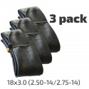18x3.0 / 2.50-2.75-14 inner tube 3pcs.